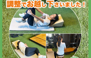 新垣比菜選手が調整でお越し下さいました！